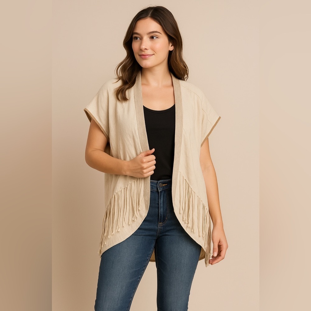 π€ Zara W88 Collection Fringe Cardigan π€ β¨ - Picture 6 of 7